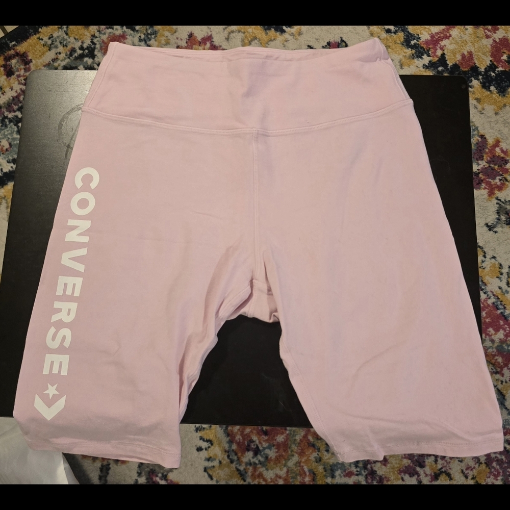 Converse Women's Light Pink Bike Shorts